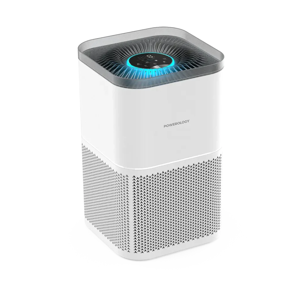 🛒 Shopping cart powerology smart air purifier eliminate odor & smoke white